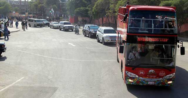 the newly introduced tourist double decker bus will operate from qaddafi stadium in lahore photo government of punjab