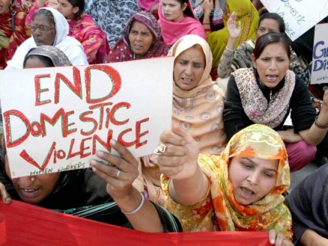 more than 4 000 cases of violence against women have been reported so far this year in pakistan photo waseem niaz