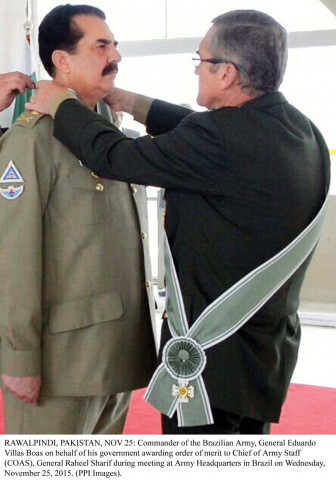 gen raheel sharif receives the order of merit photo ppi gen raheel sharif receives the order of merit photo ppi