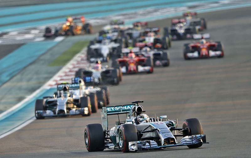 hamilton returns to the yas marina circuit the place where he won his second world championship last season seeking to deny rosberg the win at the season ending grand prix photo reuters