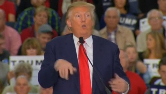 trump jerking his arms in front of his body and slurring his words in a crude impression of the reporter during a campaign speech photo reuters trump jerking his arms in front of his body and slurring his words in a crude impression of the reporter during a campaign speech photo reuters