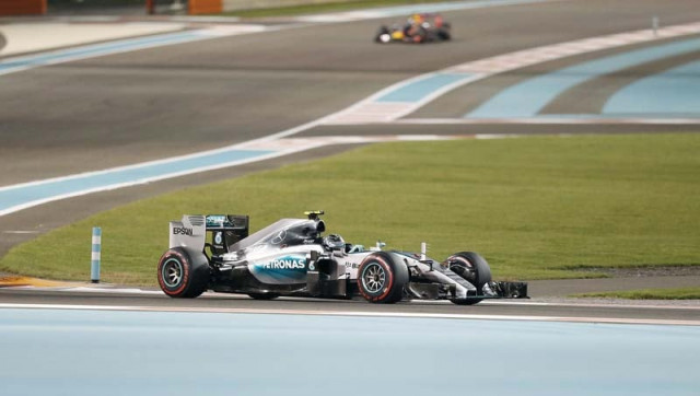 rosberg chasing his third successive win and sixth pole position in a row lapped with a best time of 1min 41 983sec photo afp