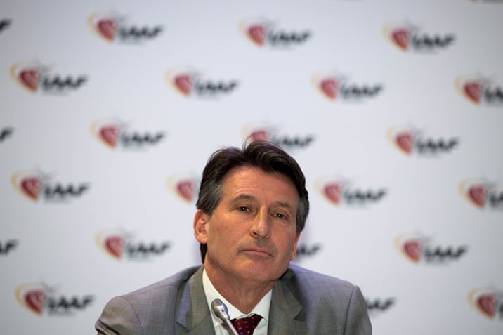 iaaf president sebastian coe addresses a press conference in monaco on november 26 2015 he said he wants engagement not isolation to settle the doping scandal photo afp