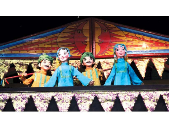puppets depicting regional folk stories at rafi peer fold puppet festival photo ayesha mir express puppets depicting regional folk stories at rafi peer fold puppet festival photo ayesha mir express