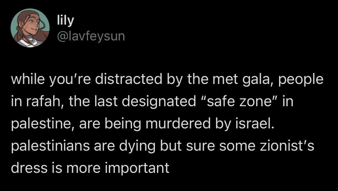 Met Gala decried after Israel continues assault in Rafah