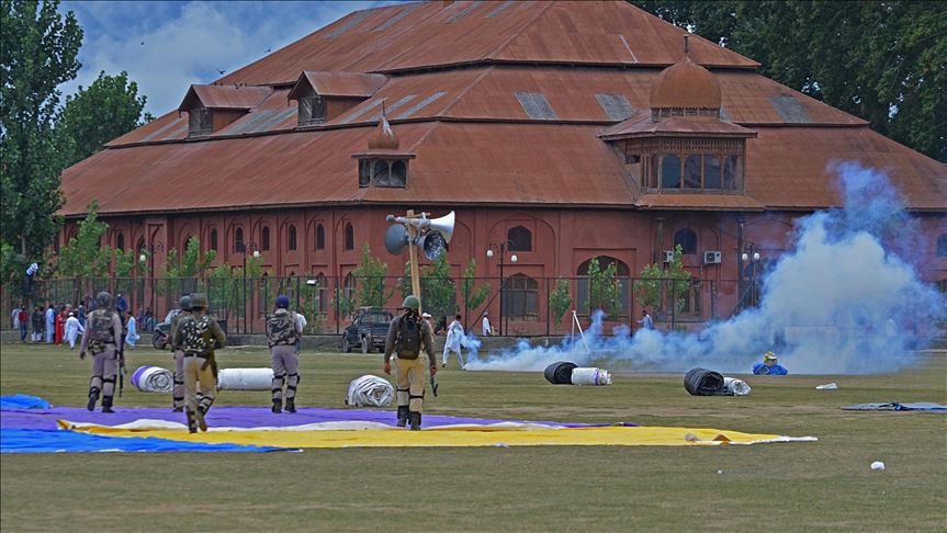 indian authorities were using covid 19 related restrictions as a pretext to curb religious freedom of muslims in the disputed valley photo anadolu agency