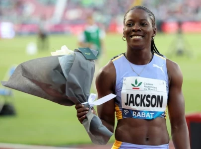 jackson sets fastest time of year in 100m