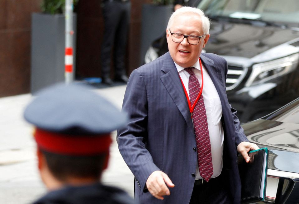 russian deputy foreign minister sergei ryabkov arrives for a meeting with u s special envoy marshall billingslea in vienna austria june 22 2020 photo reuters
