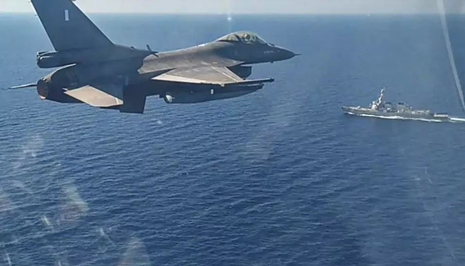 greek navy aircraft and ships have been manoeuvering close to their turkish opposite numbers photo afp