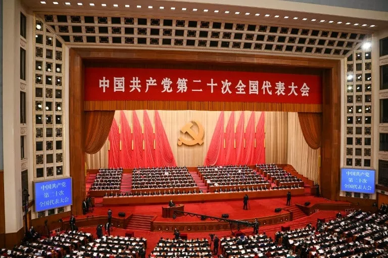 xi jinping spoke at the opening session of the 20th chinese communist party s congress at the great hall of the people on october 16 photo afp xi jinping spoke at the opening session of the 20th chinese communist party s congress at the great hall of the people on october 16 photo afp