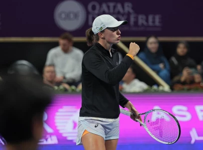 swiatek routs collins in 53 minutes at doha open swiatek routs collins in 53 minutes at doha open