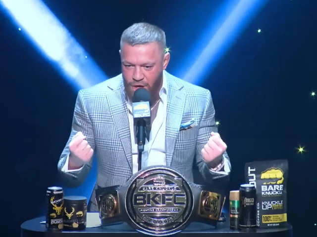 watch conor mcgregor steals limelight at bkfc event