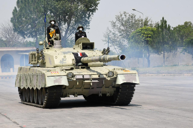 Al-Khalid-1 tank is a great example of Pakistan's self-reliance and testifies the strength of Pak-China friendship. PHOTO: EXPRESS