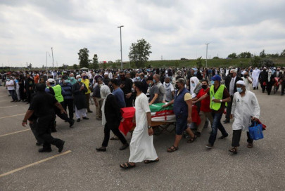 hundreds take part in funeral of pakistani origin family killed in truck attack hundreds take part in funeral of pakistani origin family killed in truck attack