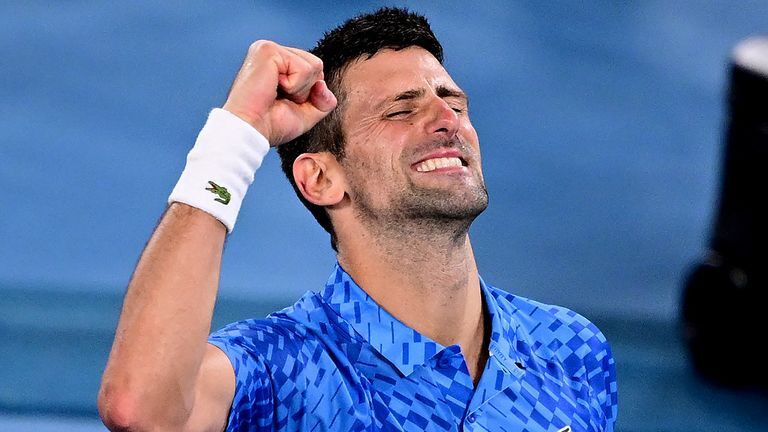 djokovic surges into 10th australian open final