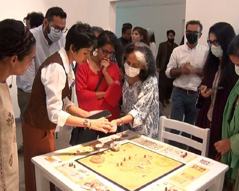 british council and koel gallery organised an exhibition sahil ki kahaniyan at koel gallery in karachi photo express