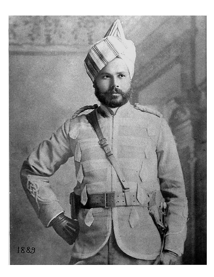 General Azim Uddin Khan (1854-1891), C-in-C Rampur State Forces and Vice President of Rampur Regency Council. He was the uncle and father-in-law of Sir Samad.