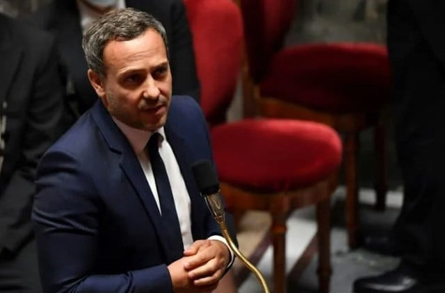in this undated photo french secretary of the state adrien taquet is pictured while addressing the lawmakers photo afp in this undated photo french secretary of the state adrien taquet is pictured while addressing the lawmakers photo afp