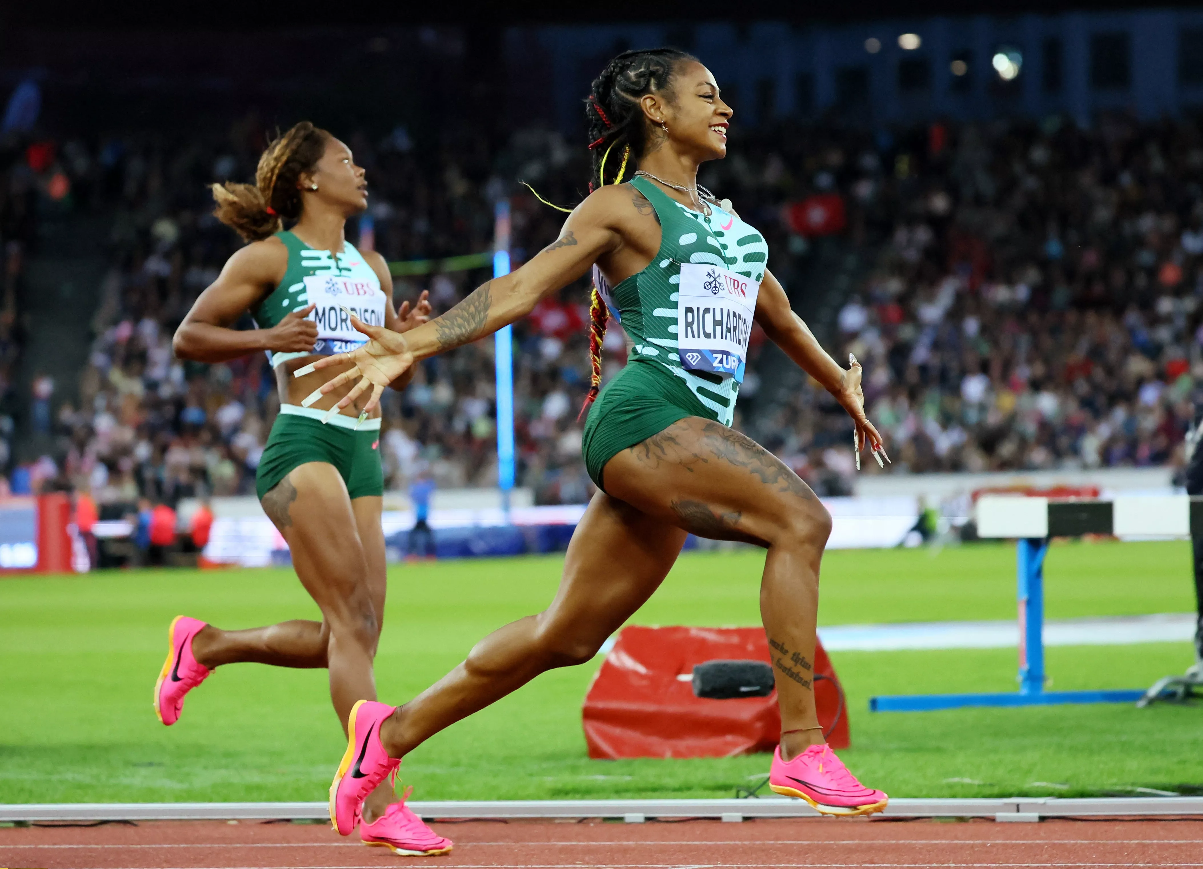 richardson and lyles shine in zurich richardson and lyles shine in zurich