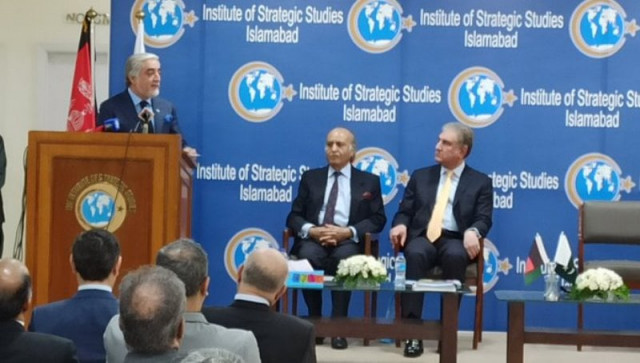 chairman of the afghan high council for national reconciliation abdullah abdullah speaks at the institute of strategic studies in islamabad photo express chairman of the afghan high council for national reconciliation abdullah abdullah speaks at the institute of strategic studies in islamabad photo express