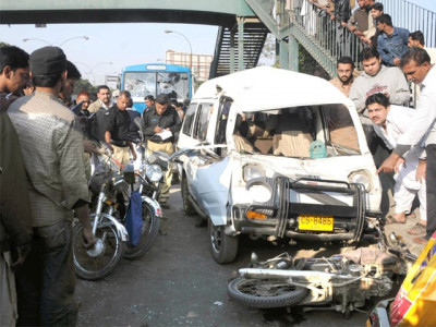 woman killed as bus rams into several vehicles