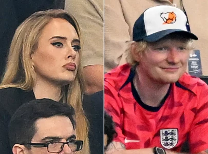adele and ed sheeran show their love for soccer at uefa championships in germany