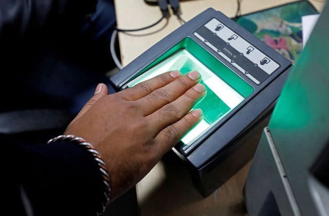 a woman goes through the process of finger scanning for the unique identification uid database system also known as aadhaar at a registration centre in new delhi india january 17 2018 photo reuters a woman goes through the process of finger scanning for the unique identification uid database system also known as aadhaar at a registration centre in new delhi india january 17 2018 photo reuters