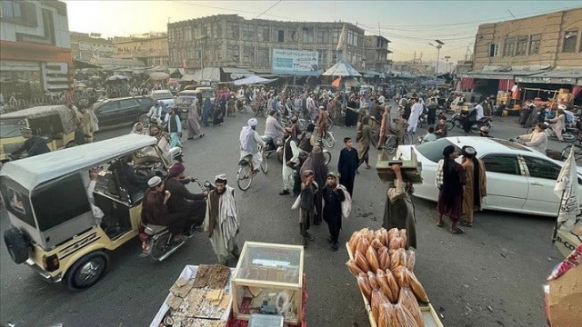 the taliban s interim government in afghanistan on saturday urged the us to play its part in addressing the humanitarian crisis unfolding in the war ravaged country photo anadolu agency the taliban s interim government in afghanistan on saturday urged the us to play its part in addressing the humanitarian crisis unfolding in the war ravaged country photo anadolu agency
