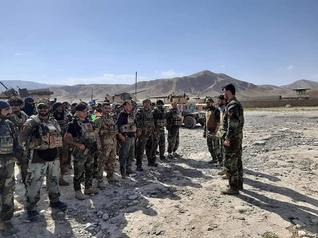 afghan commandos arrive to reinforce the security forces in faizabad the capital of badakhshan province after taliban captured neighborhood districts of badakhshan recently july 4 2021 photo reuters