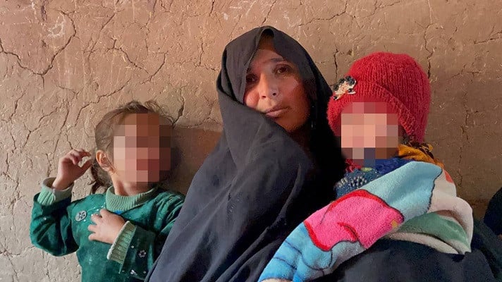 siringul musazey is trying to hold on to life with her seven children in a single room tent in herat province photo anadolu agency