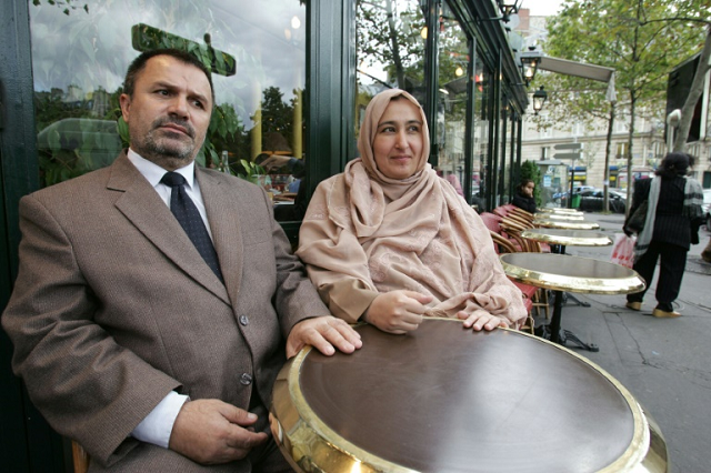 kabul university law professor faizullah jalal pictured with his wife massouda during a trip to paris in 2004 has long had a reputation as a critic of afghanistan s leaders photo afp file