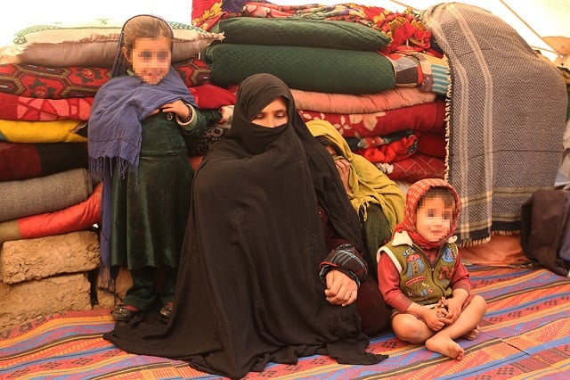 siringul musazey is trying to hold on to life with her seven children in a single room tent in herat province photo anadolu agency