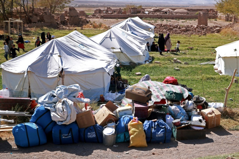 Providing shelter on a large scale will be a challenge for Afghanistan's Taliban authorities. PHOTO: AFP