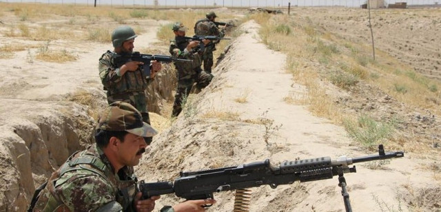 afghan army soldiers take position near a security checkpoint which was attacked by taliban insurgents in shinwari area outside kunduz city afghanistan july 20 2020 photo xinhua afghan army soldiers take position near a security checkpoint which was attacked by taliban insurgents in shinwari area outside kunduz city afghanistan july 20 2020 photo xinhua