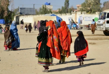 afghan refugees arrive from pakistan at the border in spin boldak district of kandahar province on december 3 2023 photo afp