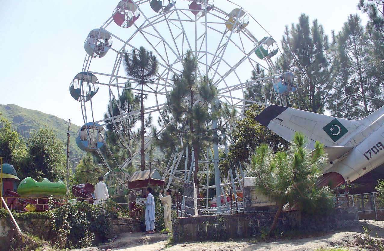 after the floods park remains deserted