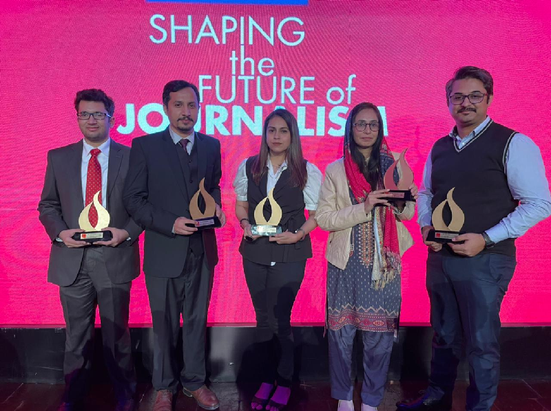 the express tribune wins big at the 2021 agahi awards