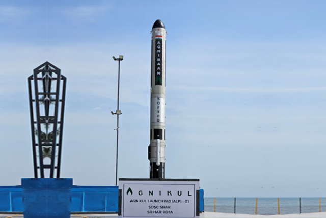 agnibaan sorted vehicle is seen at agnikul s launchpad at satish dhawan space center in sriharikota india november 28 2022 photo reuters agnibaan sorted vehicle is seen at agnikul s launchpad at satish dhawan space center in sriharikota india november 28 2022 photo reuters