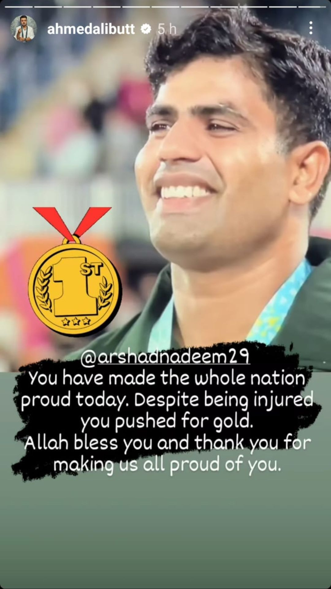 Celebrities laud Arshad Nadeem for victory at Commonwealth Games