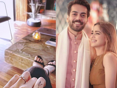 wedding bells aima baig shahbaz shigri are engaged