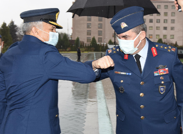 turkish air chief receives air chief marshal mujahid anwar khan in ankara photo pid