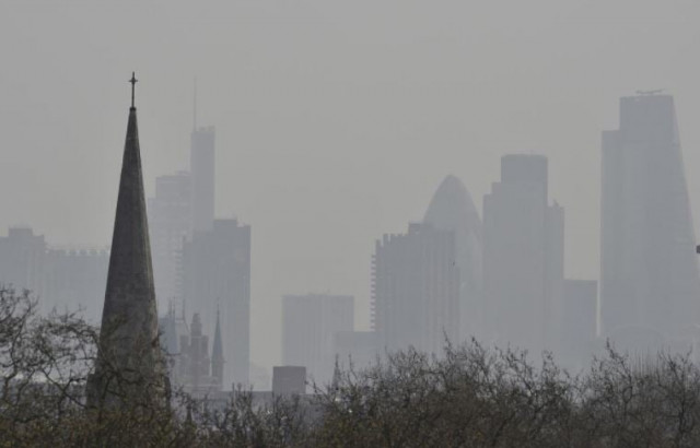 the city of london financial district is seen from primrose hill as high air pollution obscures the skyline over london april 10 2015 photo reuters file the city of london financial district is seen from primrose hill as high air pollution obscures the skyline over london april 10 2015 photo reuters file