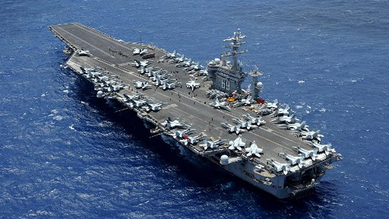 the united states is sending uss eisenhower aircraft carrier to the eastern mediterranean to deter hostile actions against israel october 14 2023 photo afp