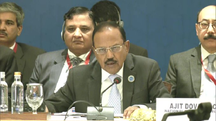 indian national security adviser nsa ajit doval pictured during the indian hosted regional summit on afghanistan photo twitter mbcodisha
