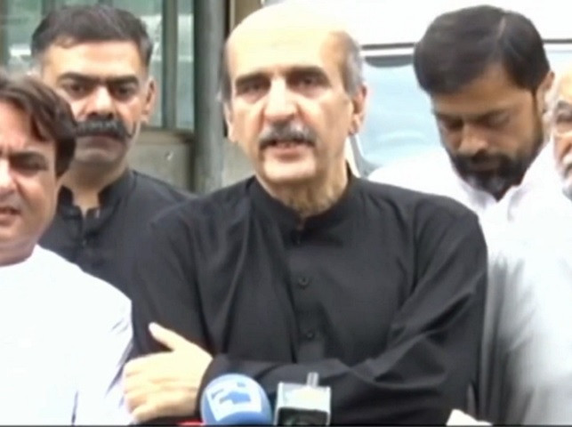 akbar s babar speaking to media outside ihc on august 17 2022 photo screengrab