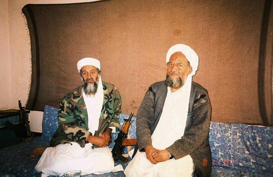 zawahiri r was appointed the successor to osama bin laden l in june 2011 a month after the terrorist leader was shot and killed by us forces at a compound in abbottabad pakistan photo reuters