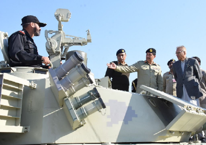 president arif alvi visited heavy industries taxila hit on tuesday photo ispr