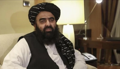 afghanistan s acting foreign minister amir khan muttaqi photo anadolu agency