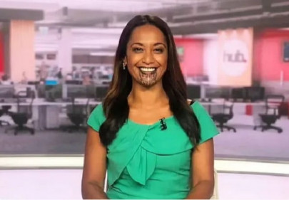 watch tv anchor makes history by reading news bulletin with face tattoo