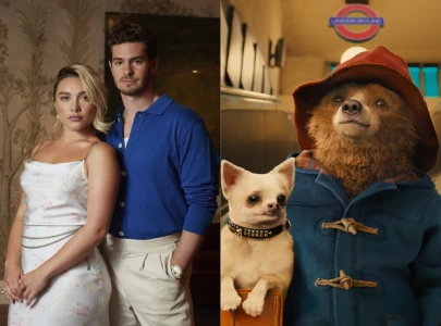andrew garfield and florence pugh defend paddington bear